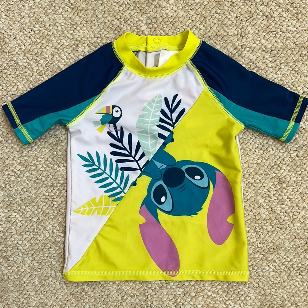 Disney Stitch Rashguard Swim Shirt